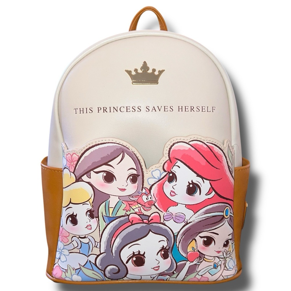 DISNEY Loungefly Mini Backpack Chibi Princess Saves Herself Baby Animator‎
